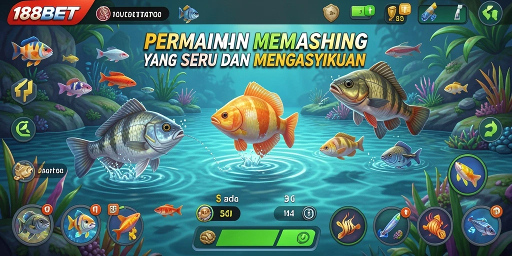 Tampilan gameplay seru dalam 188BET dengan aksi memancing yang menegangkan.