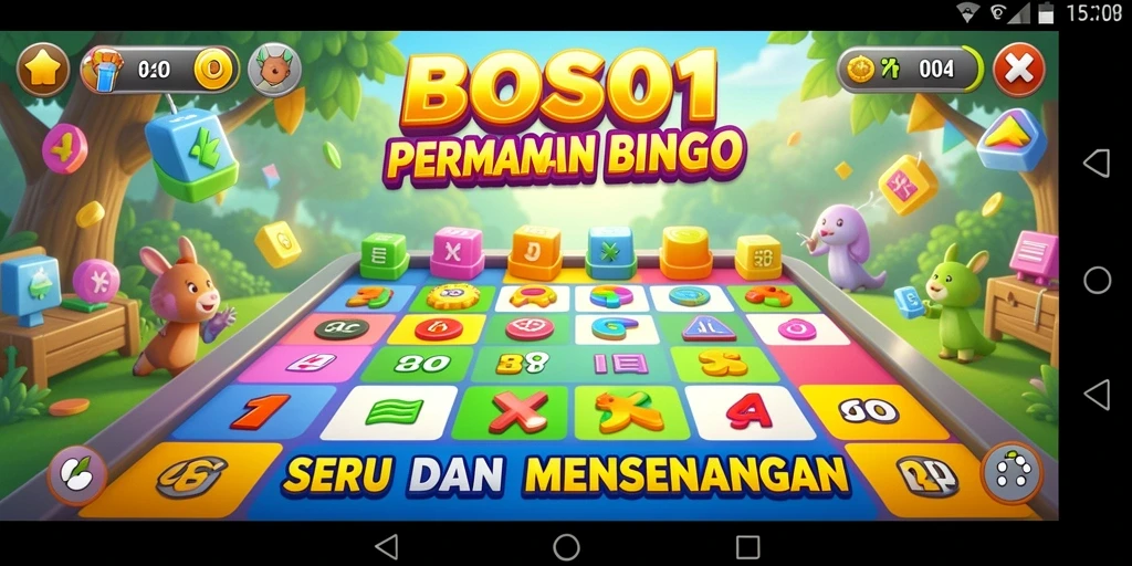 Tampilan gameplay seru dari BOS01 dalam permainan Bingo.