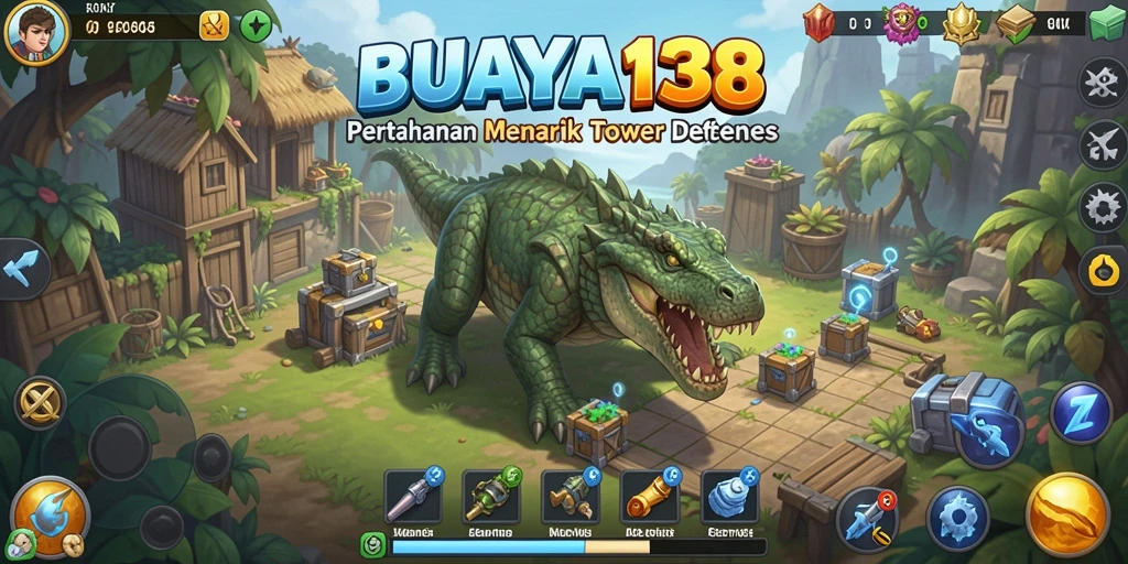 Gameplay seru BUAYA138 di Tower Defense yang menantang.
