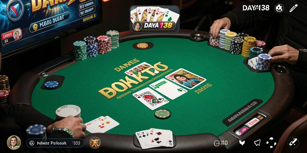 Screenshot gameplay Poker yang menarik dan kompetitif.