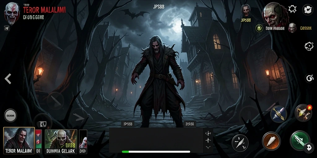 Tampilan gameplay mencekam dari JPS88 yang membuat adrenalin naik.