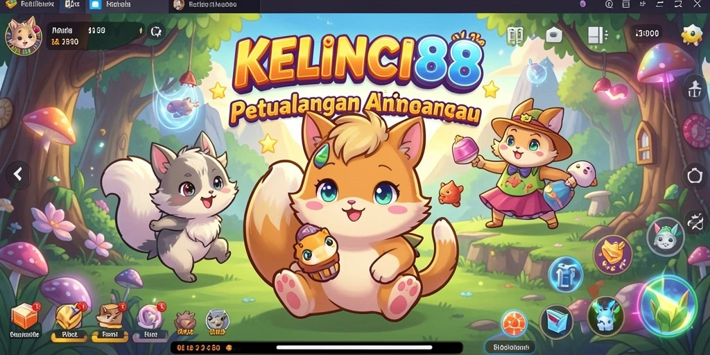 Tampilan gameplay seru dengan karakter anime yang menarik.