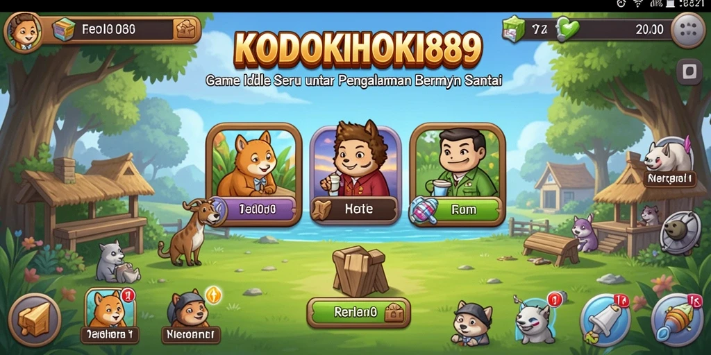 Tampilan gameplay KODOKHOKI889 yang menarik dan menghibur.