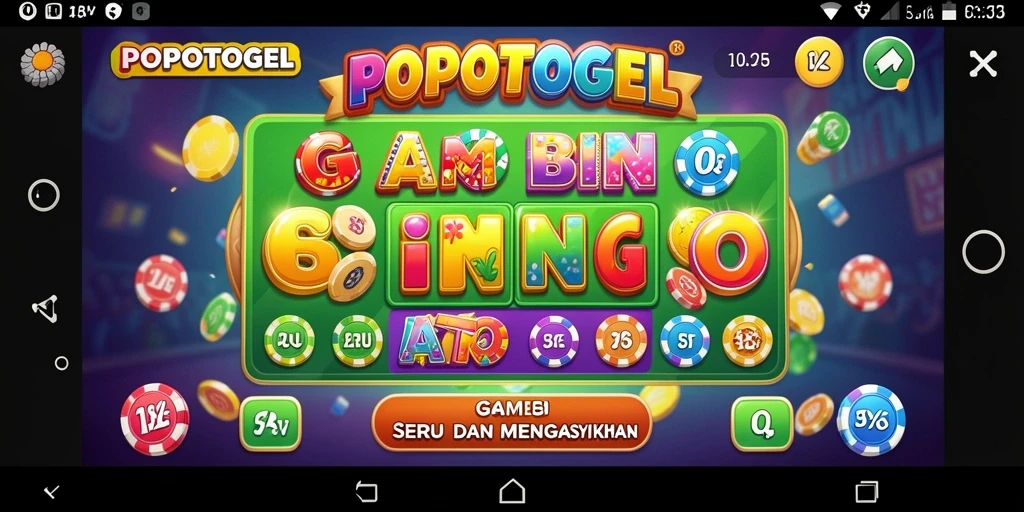 Tampilan gameplay seru dalam permainan Bingo POPOTOGEL.
