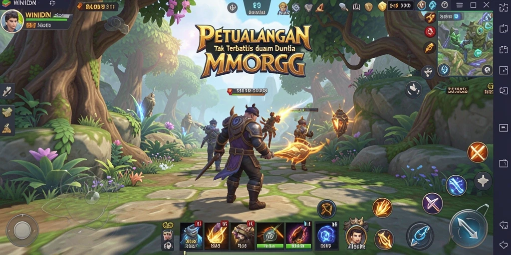 Menampilkan pertarungan epik dalam gameplay WINIDN yang seru.